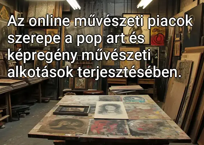 Az online művészeti piacok szerepe a pop art és képregény művészeti alkotások terjesztésében.