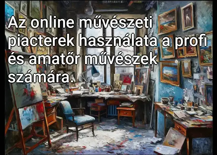 Az online művészeti piacterek használata a profi és amatőr művészek számára.