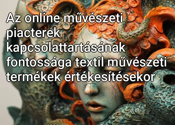 Az online művészeti piacterek kapcsolattartásának fontossága textil művészeti termékek értékesítésekor