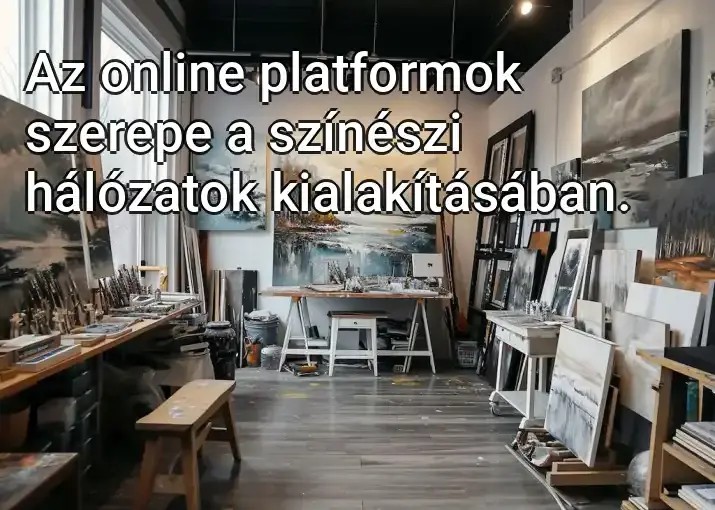 Az online platformok szerepe a színészi hálózatok kialakításában.