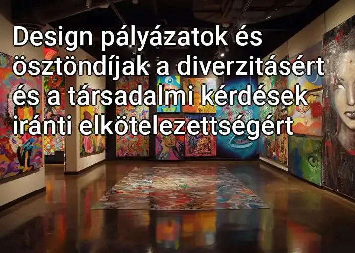 Design pályázatok és ösztöndíjak a diverzitásért és a társadalmi kérdések iránti elkötelezettségért