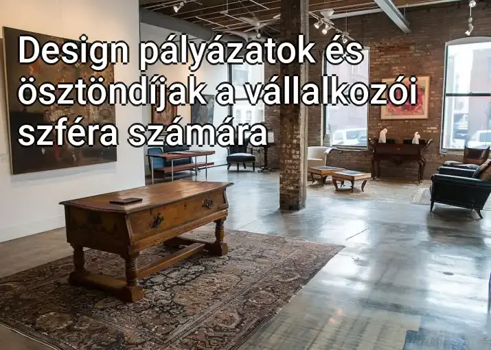 Design pályázatok és ösztöndíjak a vállalkozói szféra számára