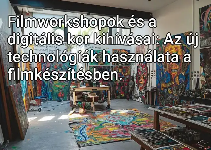 Filmworkshopok és a digitális kor kihívásai: Az új technológiák használata a filmkészítésben.