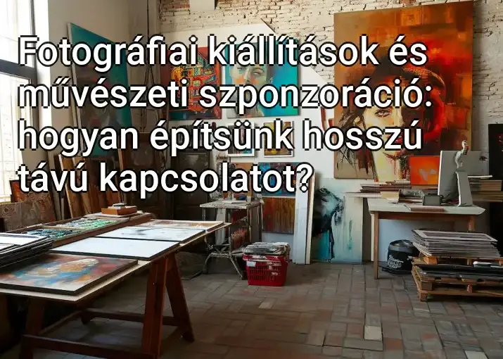 Fotográfiai kiállítások és művészeti szponzoráció: hogyan építsünk hosszú távú kapcsolatot?