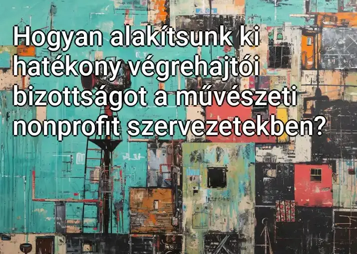 Hogyan alakítsunk ki hatékony végrehajtói bizottságot a művészeti nonprofit szervezetekben?