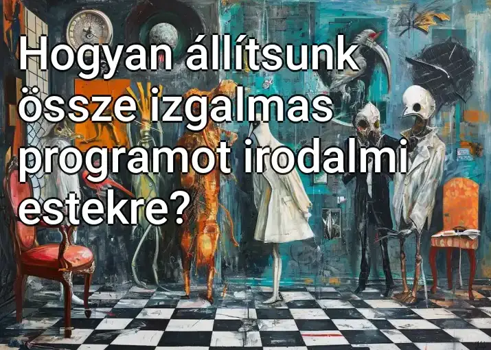 Hogyan állítsunk össze izgalmas programot irodalmi estekre?