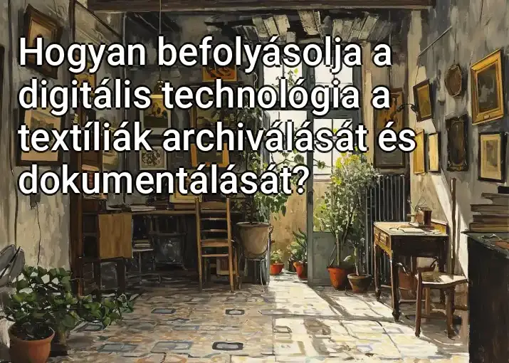 Hogyan befolyásolja a digitális technológia a textíliák archiválását és dokumentálását?