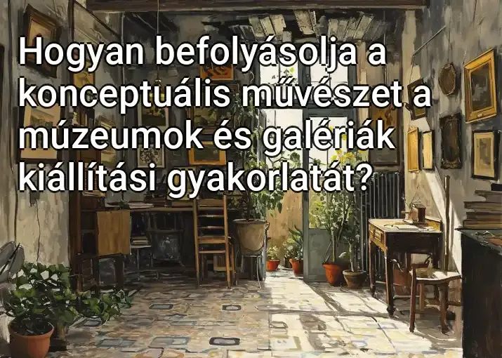 Hogyan befolyásolja a konceptuális művészet a múzeumok és galériák kiállítási gyakorlatát?