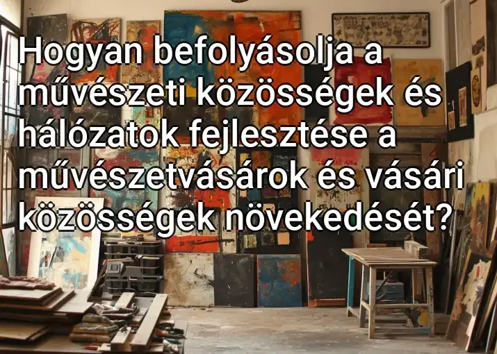 Hogyan befolyásolja a művészeti közösségek és hálózatok fejlesztése a művészetvásárok és vásári közösségek növekedését?