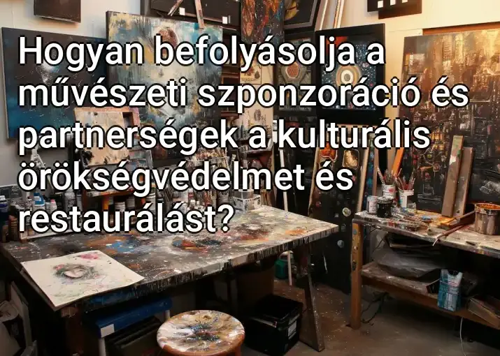 Hogyan befolyásolja a művészeti szponzoráció és partnerségek a kulturális örökségvédelmet és restaurálást?