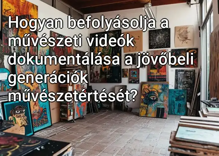 Hogyan befolyásolja a művészeti videók dokumentálása a jövőbeli generációk művészetértését?