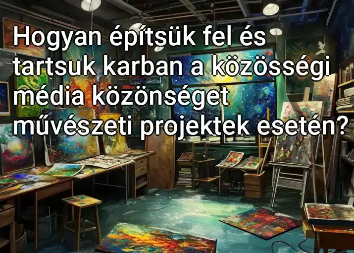 Hogyan építsük fel és tartsuk karban a közösségi média közönséget művészeti projektek esetén?