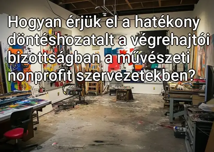 Hogyan érjük el a hatékony döntéshozatalt a végrehajtói bizottságban a művészeti nonprofit szervezetekben?