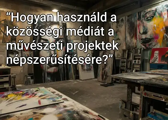 “Hogyan használd a közösségi médiát a művészeti projektek népszerűsítésére?”