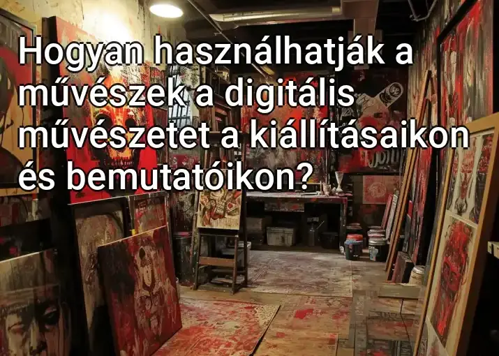 Hogyan használhatják a művészek a digitális művészetet a kiállításaikon és bemutatóikon?