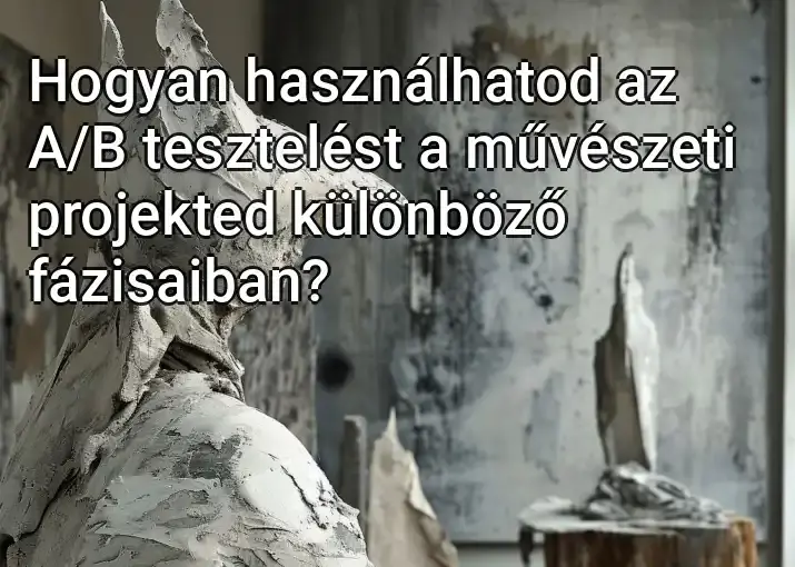 Hogyan használhatod az A/B tesztelést a művészeti projekted különböző fázisaiban?