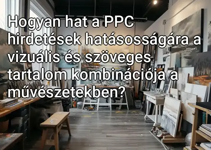 Hogyan hat a PPC hirdetések hatásosságára a vizuális és szöveges tartalom kombinációja a művészetekben?