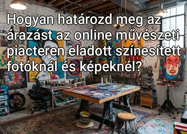 Hogyan határozd meg az árazást az online művészeti piacteren eladott színesített fotóknál és képeknél?