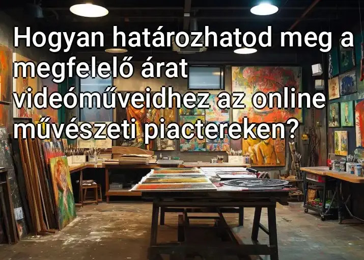 Hogyan határozhatod meg a megfelelő árat videóműveidhez az online művészeti piactereken?