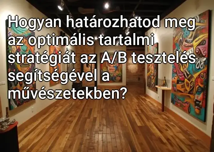 Hogyan határozhatod meg az optimális tartalmi stratégiát az A/B tesztelés segítségével a művészetekben?