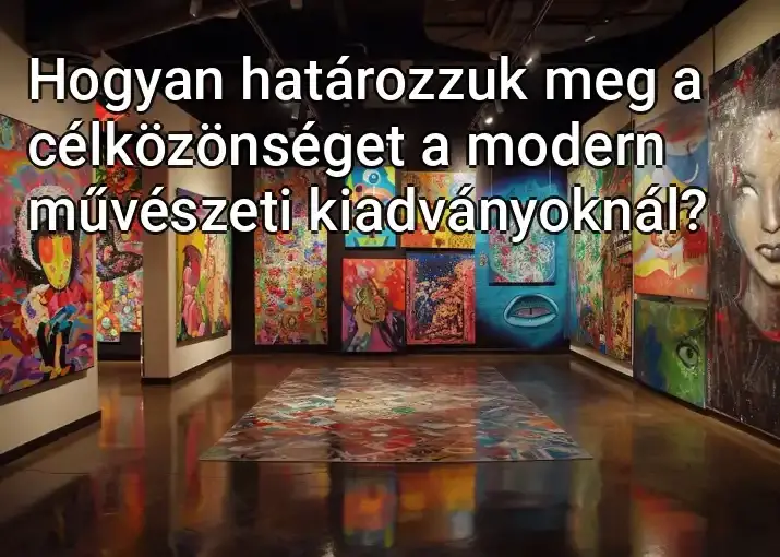 Hogyan határozzuk meg a célközönséget a modern művészeti kiadványoknál?