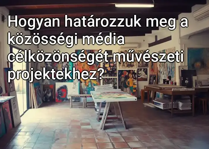 Hogyan határozzuk meg a közösségi média célközönségét művészeti projektekhez?