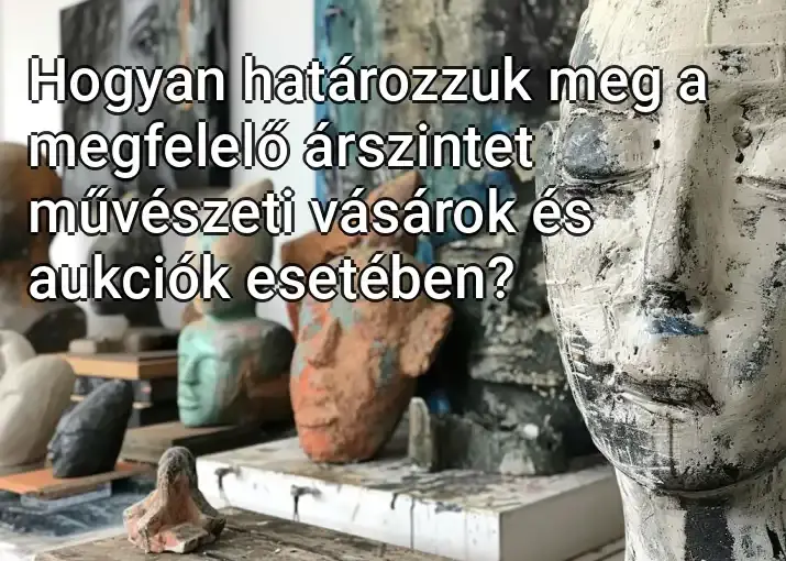 Hogyan határozzuk meg a megfelelő árszintet művészeti vásárok és aukciók esetében?