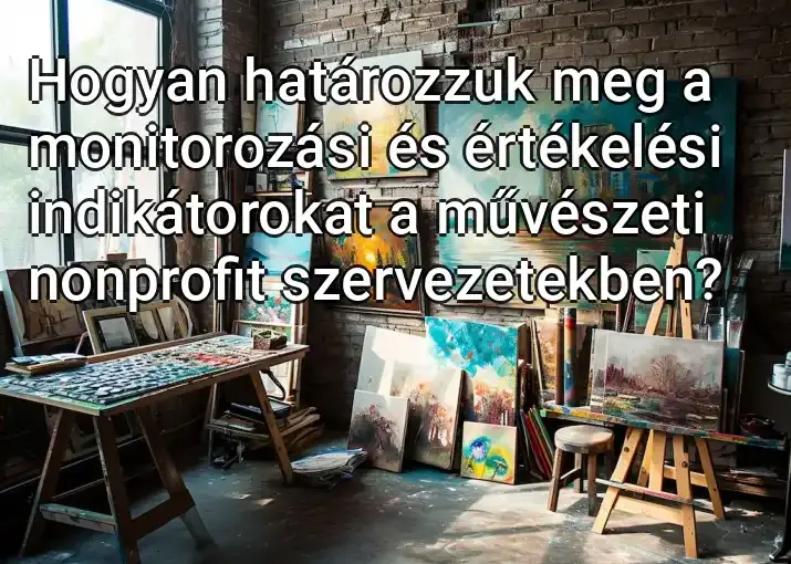 Hogyan határozzuk meg a monitorozási és értékelési indikátorokat a művészeti nonprofit szervezetekben?