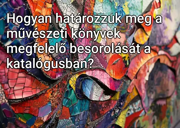 Hogyan határozzuk meg a művészeti könyvek megfelelő besorolását a katalógusban?