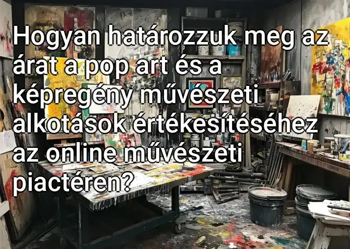 Hogyan határozzuk meg az árat a pop art és a képregény művészeti alkotások értékesítéséhez az online művészeti piactéren?