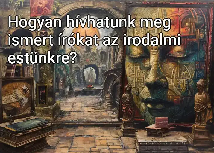 Hogyan hívhatunk meg ismert írókat az irodalmi estünkre?