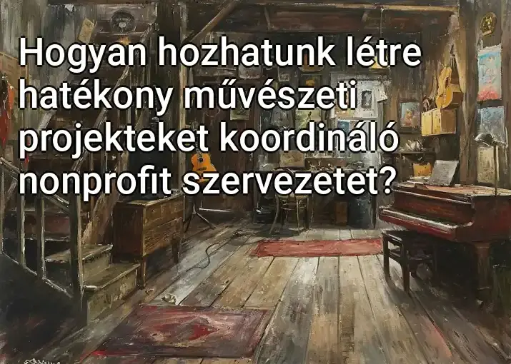 Hogyan hozhatunk létre hatékony művészeti projekteket koordináló nonprofit szervezetet?