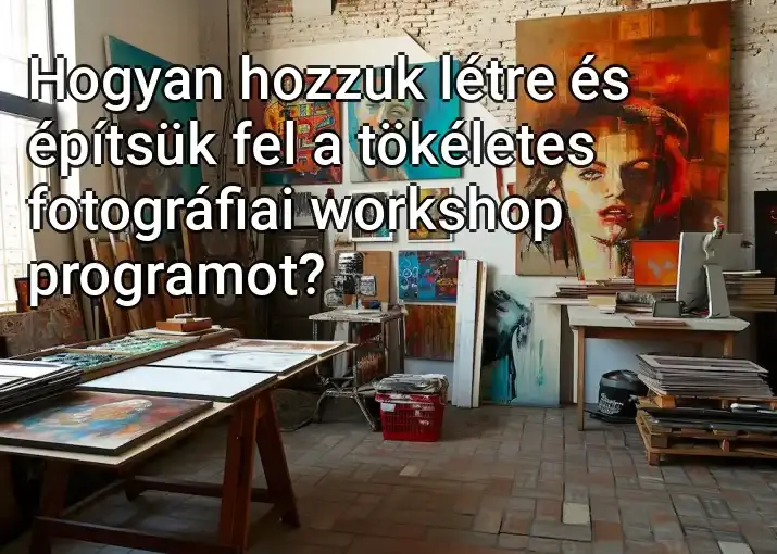 Hogyan hozzuk létre és építsük fel a tökéletes fotográfiai workshop programot?