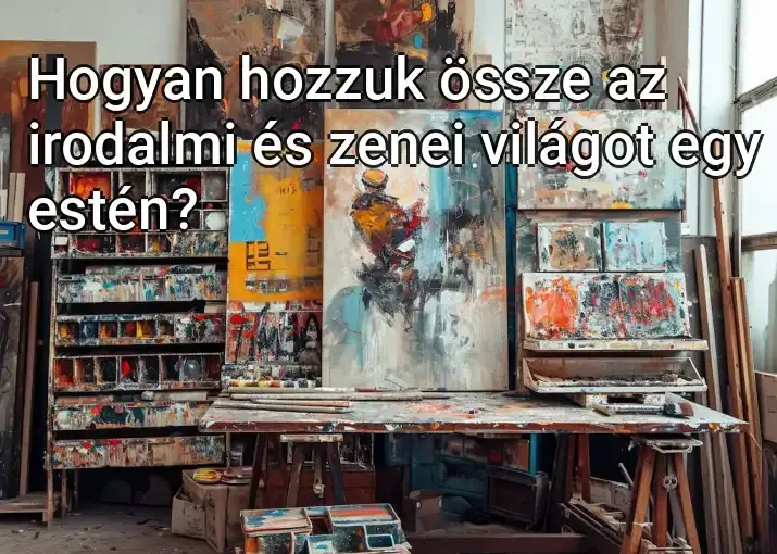 Hogyan hozzuk össze az irodalmi és zenei világot egy estén?