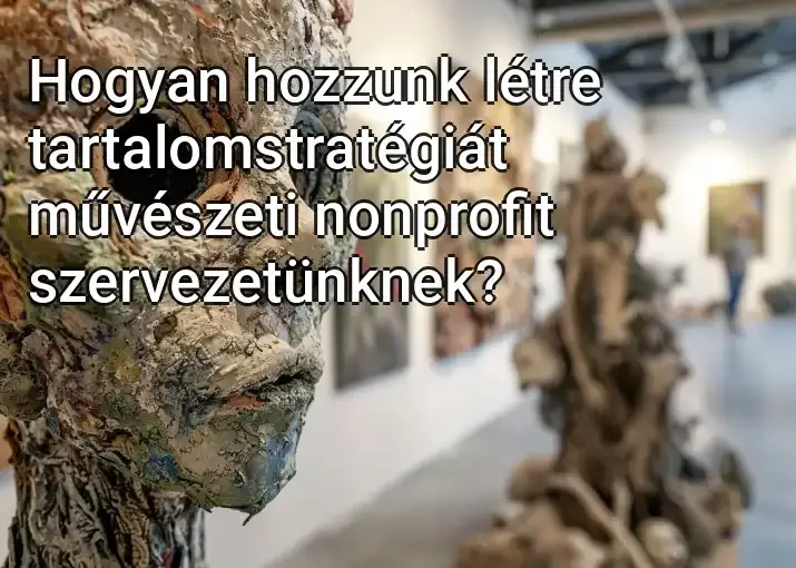 Hogyan hozzunk létre tartalomstratégiát művészeti nonprofit szervezetünknek?