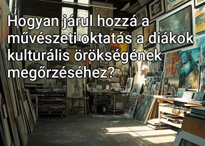 Hogyan járul hozzá a művészeti oktatás a diákok kulturális örökségének megőrzéséhez?