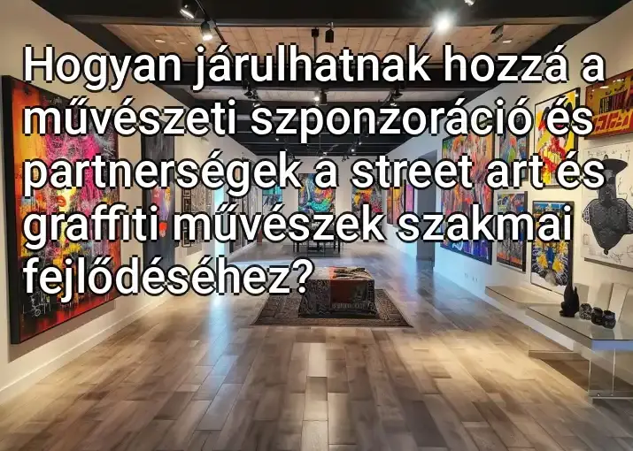 Hogyan járulhatnak hozzá a művészeti szponzoráció és partnerségek a street art és graffiti művészek szakmai fejlődéséhez?