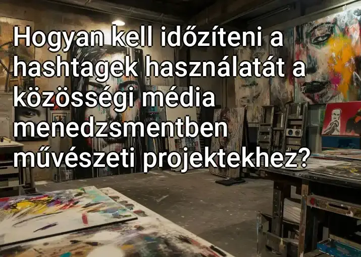 Hogyan kell időzíteni a hashtagek használatát a közösségi média menedzsmentben művészeti projektekhez?