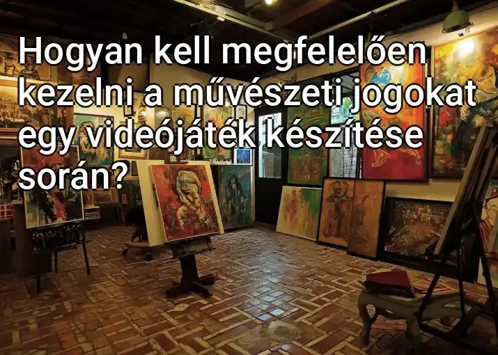 Hogyan kell megfelelően kezelni a művészeti jogokat egy videójáték készítése során?