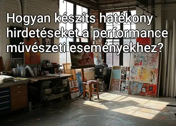 Hogyan készíts hatékony hirdetéseket a performance művészeti eseményekhez?