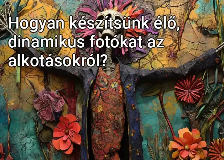 Hogyan készítsünk élő, dinamikus fotókat az alkotásokról?