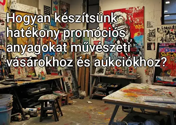 Hogyan készítsünk hatékony promóciós anyagokat művészeti vásárokhoz és aukciókhoz?