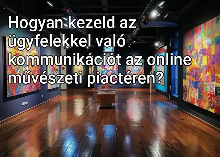 Hogyan kezeld az ügyfelekkel való kommunikációt az online művészeti piactéren?