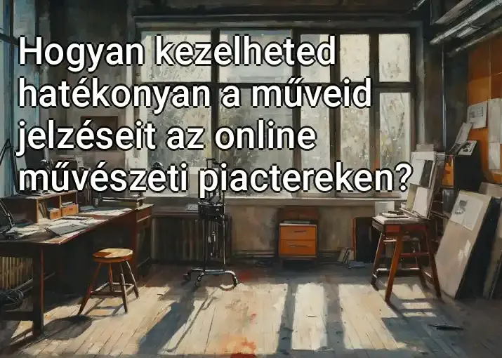 Hogyan kezelheted hatékonyan a műveid jelzéseit az online művészeti piactereken?