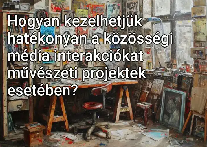 Hogyan kezelhetjük hatékonyan a közösségi média interakciókat művészeti projektek esetében?