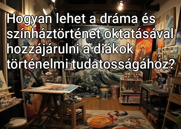 Hogyan lehet a dráma és színháztörténet oktatásával hozzájárulni a diákok történelmi tudatosságához?