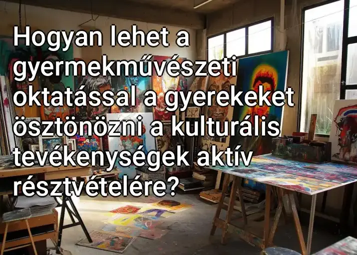 Hogyan lehet a gyermekművészeti oktatással a gyerekeket ösztönözni a kulturális tevékenységek aktív résztvételére?