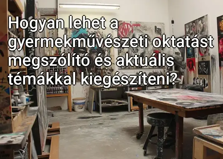 Hogyan lehet a gyermekművészeti oktatást megszólító és aktuális témákkal kiegészíteni?