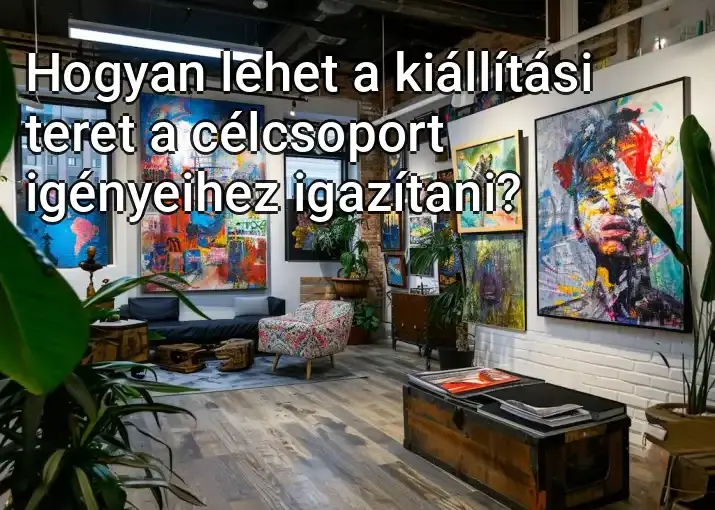 Hogyan lehet a kiállítási teret a célcsoport igényeihez igazítani?