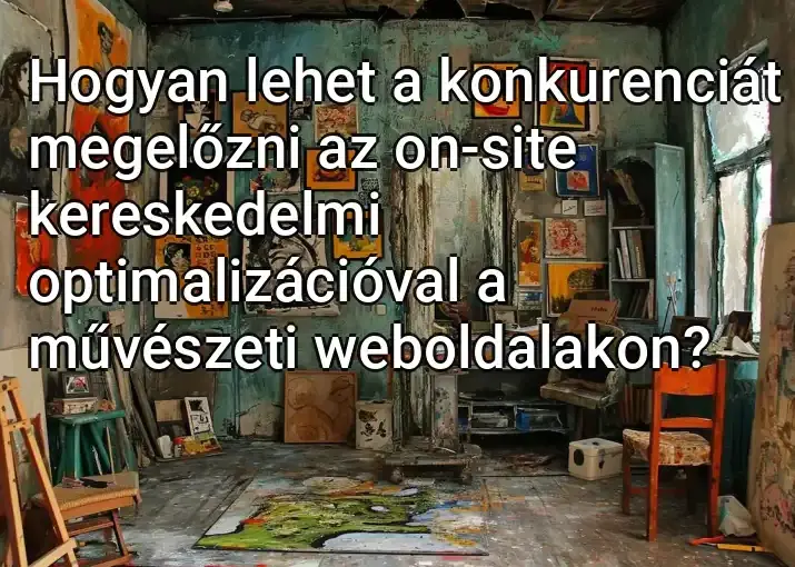 Hogyan lehet a konkurenciát megelőzni az on-site kereskedelmi optimalizációval a művészeti weboldalakon?